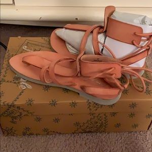 Never worn free people sandals.